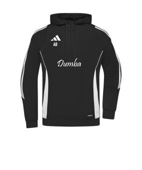 adidas Tiro 24 Hoody Schwarz Weiss 