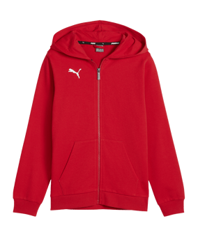 PUMA teamGOAL Casuals Kapuzenjacke Kids Rot F01 - rot