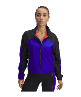Under Armour Projekt Rock Woven Trainingsjacke Damen Schwarz F001 - schwarz