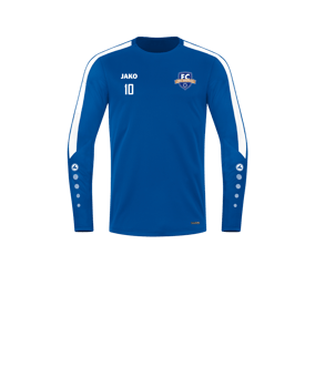 JAKO Power Sweatshirt Kids Blau Weiss F400