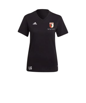 adidas Entrada 22 T-Shirt Damen Schwarz