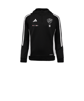 adidas Tiro 24 Hoody Kids Schwarz Weiss
