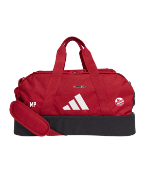 adidas Tiro League Duffel Bag Gr. S Rot Weiss