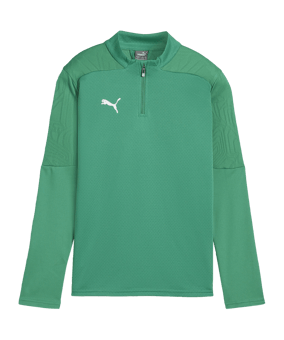 PUMA teamFINAL Training 1/4 Zip Sweatshirt Kids  Grün F05 - gruen