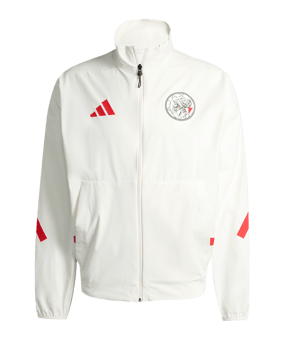 adidas Ajax Amsterdam Anthem Jacke Weiß - weiss