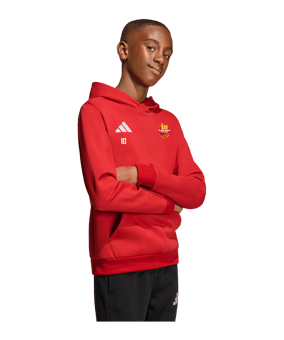 adidas Entrada 26 Sweatshirt à capuche Enfants Rouge