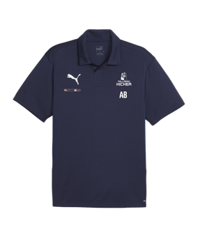 PUMA teamGOAL Poloshirt Blau Weiss F06