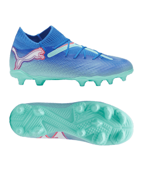 PUMA FUTURE 7 Pro FG/AG Formula Jr Kids Blau Weiss F01 - blau