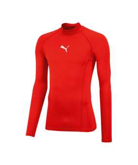 PUMA LIGA Baselayer Warm Longsleeve Shirt F01 - rot