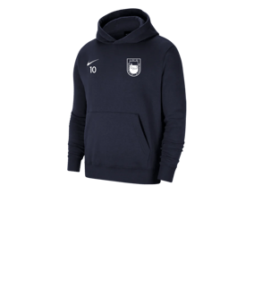 Nike Park 20 Fleece Hoody Kids Blau Weiss F451