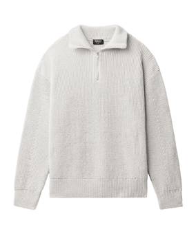 Burocs Half-Zip Sweatshirt Beige
