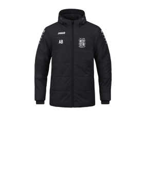 JAKO Team Coach Kapuzenjacke Kids Schwarz F800