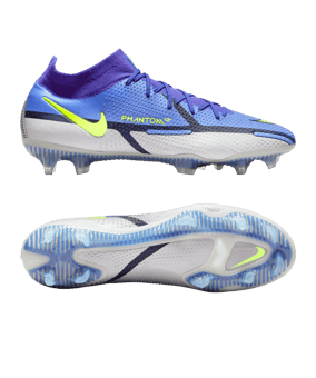 Nike Phantom GT2 Recharge Elite DF FG Blau Gelb Grau F570 - blau