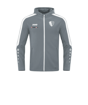 JAKO Power Kapuzenjacke Kids Grau F840