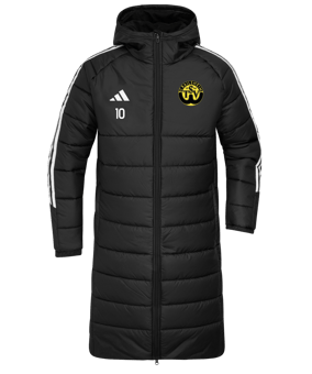 adidas Tiro 24 Long Coachjacke Schwarz Weiss