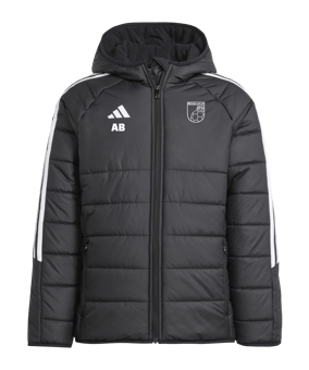 adidas Tiro 24 Winterjacke Kids Schwarz Weiss 