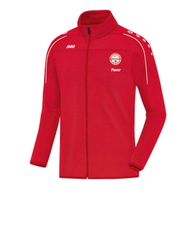 JAKO Classico Trainingsjacke Rot Weiss F01