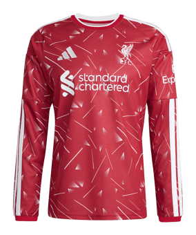 adidas FC Liverpool Trikot Langarm Home 2026/2027 Rot - rot
