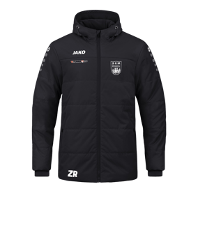 JAKO Team Coach Kapuzenjacke Schwarz F800