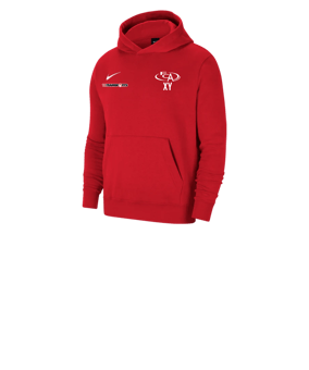 Nike Park 20 Fleece Hoody Kids Rot Weiss F657