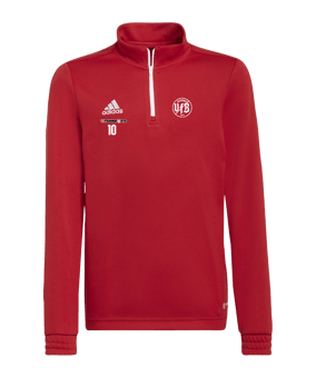 adidas Entrada 22 HalfZip Sweatshirt Kids Rot