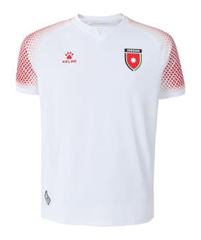 Kelme JFA Jordanie Maillot Home CM 2026 Blanc - blanc