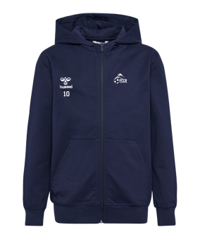 Veste à capuche Hummel GO 2.0 enfants bleus F7026 