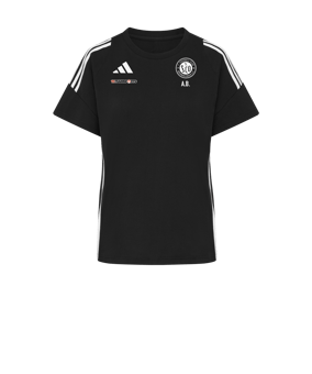 adidas Tiro 24 T-Shirt Damen Schwarz Weiss