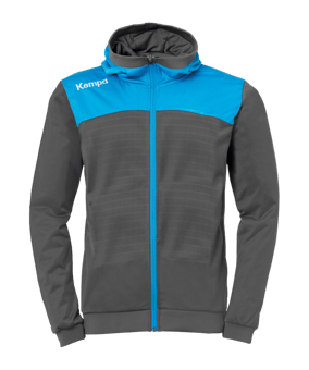 Kempa Emotion 2.0 Kapuzenjacke Kids Grau Blau F16 - grau