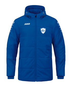 JAKO Team Coach Kapuzenjacke Kids Blau F400 