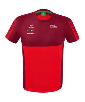 Erima Six Wings T-Shirt Kids Rot Dunkelrot