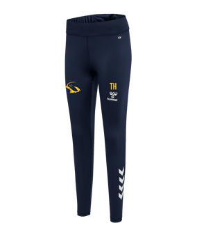 Hummel hmlCORE XK Leggings Damen Blau F7026