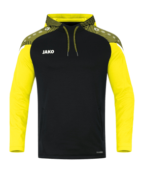 JAKO Performance Hoody Kids Schwarz Gelb F808 - schwarz