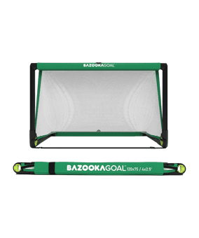 BAZOOKAGOAL PVC Teleskoptor | 120x75cm | Mini but de football Vert - vert
