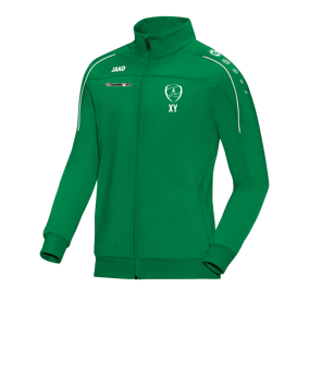 JAKO Classico Polyesterjacke Grün Weiss F06