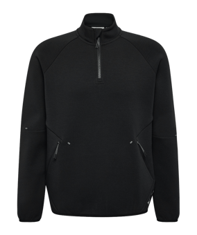 Hummel Tech Fleece Halfzip Sweatshirt Schwarz F2001 - schwarz