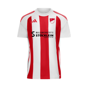 adidas Striped 24 Trikot Weiss Rot