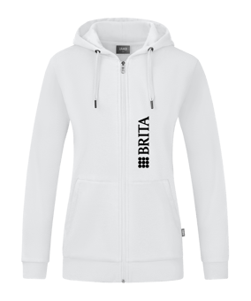 JAKO Organic Kapuzenjacke Damen Weiss F000