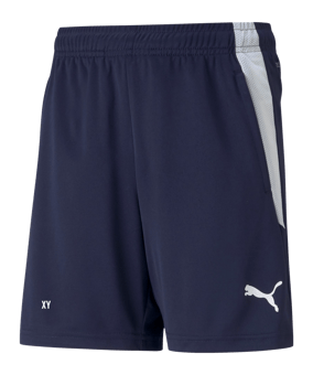 PUMA teamLIGA Short Kids Blau Weiss F06