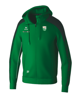 Erima EVO STAR Kapuzenjacke Kids Grün Fsmaragdpinegrove