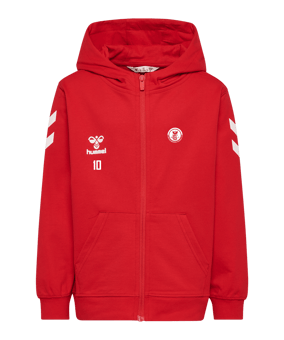 Hummel Go 2.0 Chevron Kapuzenjacke Kids Rot F3062