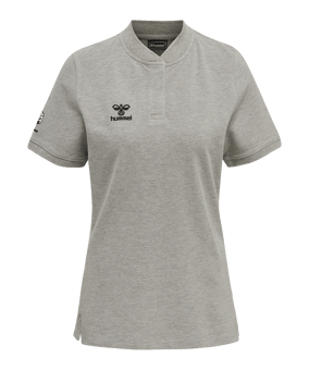 Hummel Move Grid Polo Damen Grau F2006 - grau