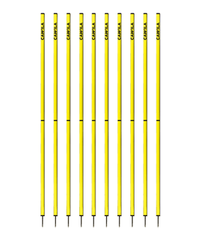 Cawila ACADEMY Slalomstangen 10er Set (33mmx170cm) Gelb - gelb