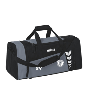 Erima Six Wings Sporttasche Gr. M Grau Schwarz 