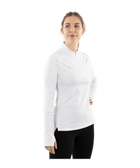JAKO ZipTop Light Flow Sweatshirt Damen Weiß F0 - weiss