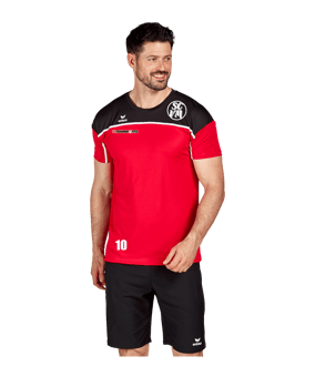 Erima Change by T-Shirt Rot Schwarz 