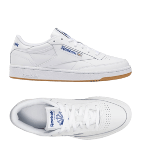 Reebok Club C 85 Weiss Blau Braun - weiss