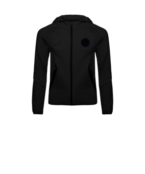 adidas Tiro Travel Hoody Kids Schwarz
