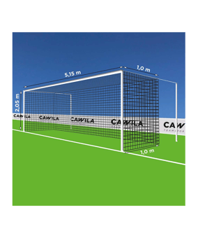 Cawila Tornetz 5,15x2,05m | Tiefe 1,0x1,0m | Maschenweite 12cm | Stärke 4mm | schwarz - schwarz