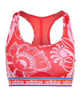 adidas X FARM Sport-BH Damen Rot Pink - rot